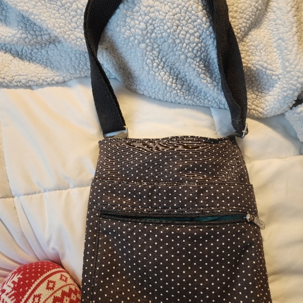 Polka Dot Black Shoulder Bag